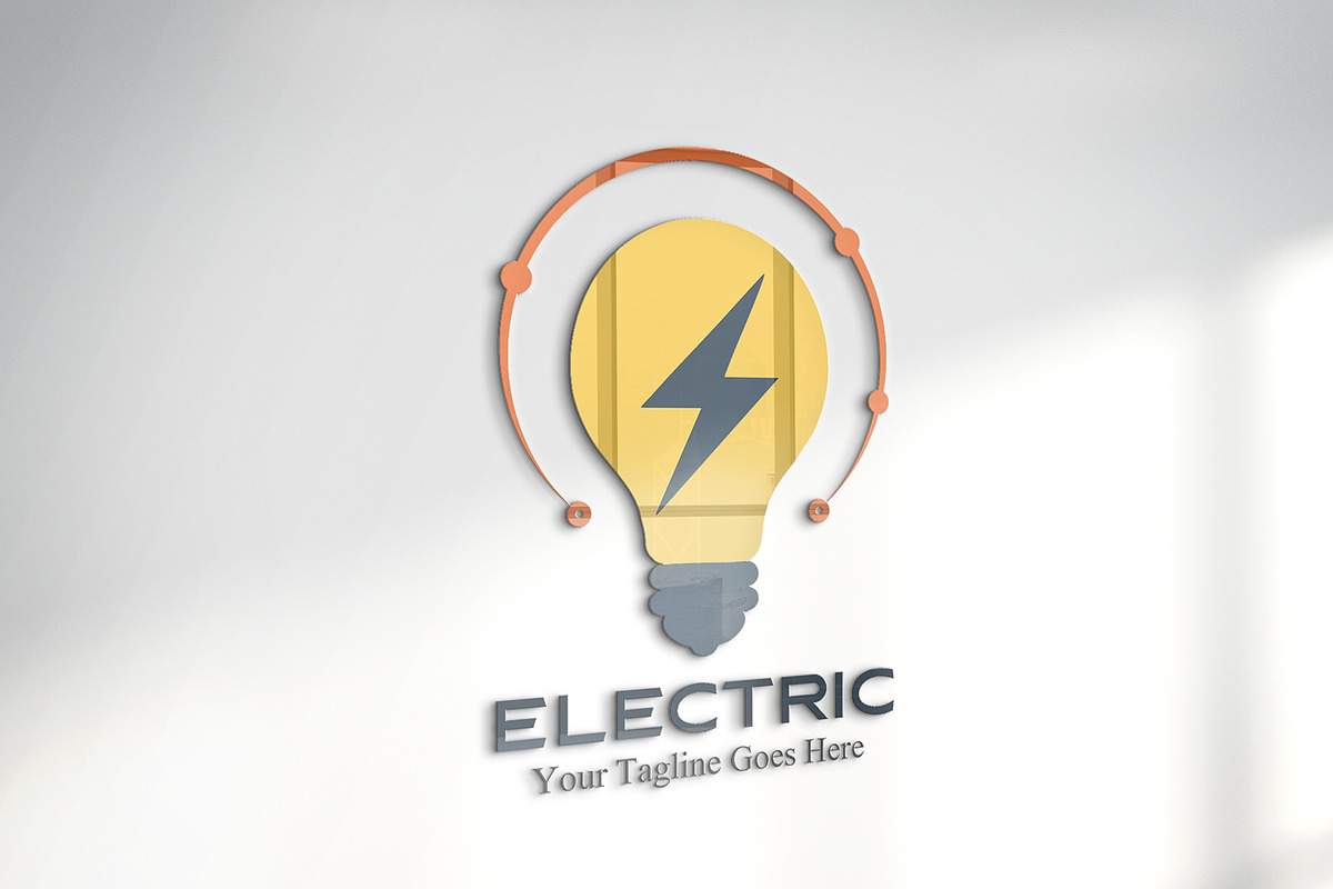 Lightbulb & Electric Logo Design, a Branding & Logo Template by YUDesignStore (Photo 2 of 8)