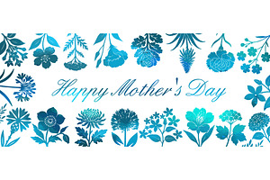 Postcard with white flowers on a, an Illustration by Nenahliadava Design