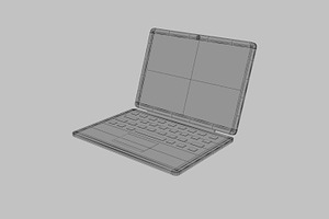 Laptop Simple Cartoon Clean