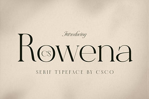 CS Rowena Serif Font