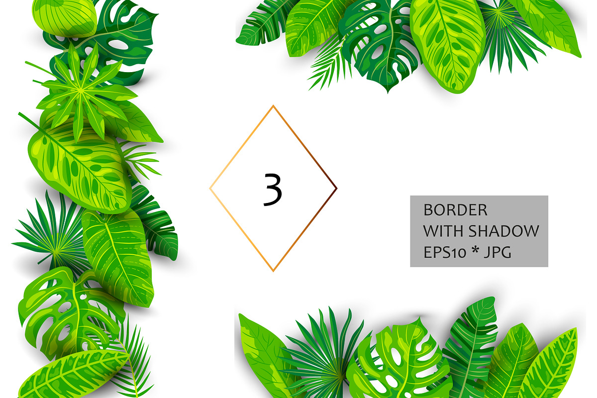 Vector tropical leaves, an Object Graphic by VaraNa Art (Photo 3 of 13)
