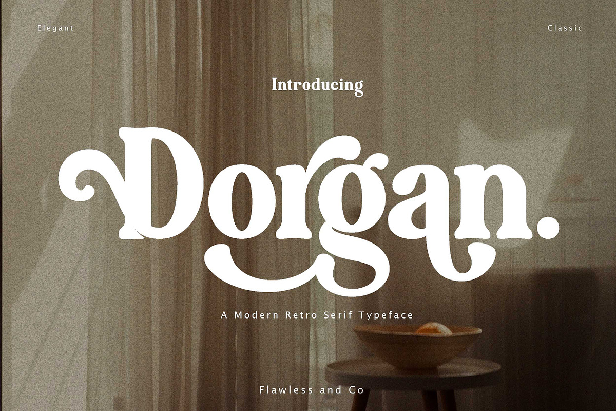 Dorgan, a Serif Font by Flawless And Co (Photo 1 of 12)