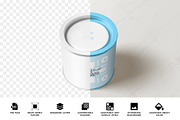 Tin Mockup, a Product Mockup by PixelVoyager (Thumbnail 2 of 7)