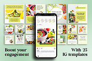 Foodie Instagram Post Canva Template, a Social Media Template by Snapybiz (Thumbnail 4 of 10)