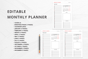 2023 Monthly Planner Bundle Pack