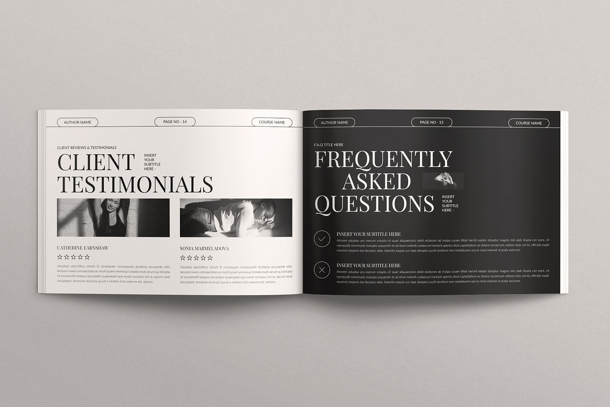 Course Workbook Digital Magazine, a Magazine Template by TemplatesForest