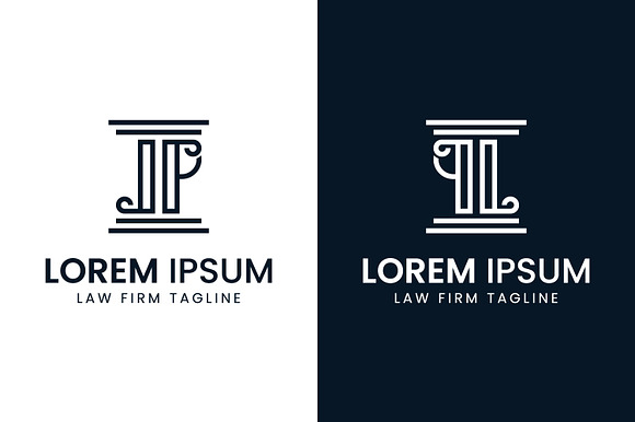 Letters Lp Or Ql Pillar Logo