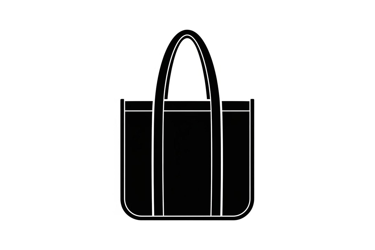 Reusable Tote Bag Minimal Silhouette, an Illustration by musafir_fashion (Photo 10 of 14)