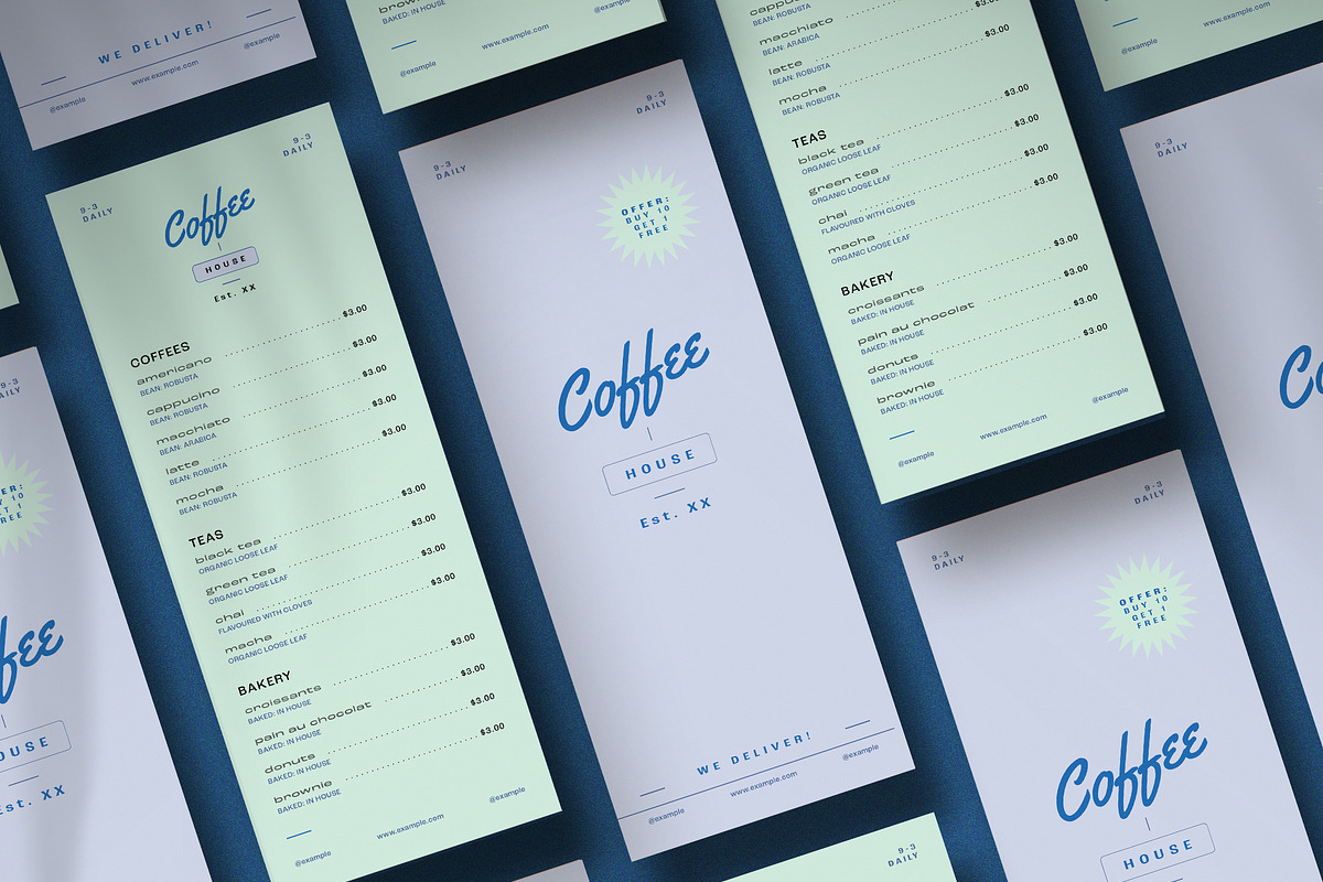 Pastel Menu Flyer, a Flyer Template by wavebreak