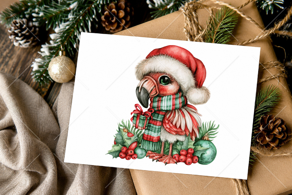 Christmas Animals Clipart Bundle, a Seasonal Illustration by Canvas Craft (Photo 10 of 10)