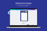 Fintech Annual Wall Planner 2026, a Stationery Template by twinstd (Thumbnail 3 of 4)