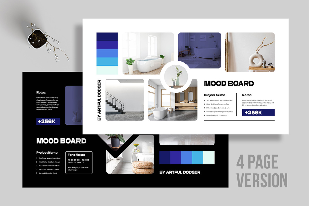 Minimalist Branding Mood Board, an UI Kit Template by MightyDesign (Photo 1 of 8)