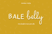 Bale Belly Cute Handwritten Font Duo, a Script Font by Masdika Studio (Thumbnail 1 of 7)