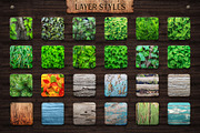 WOODY Texture Photoshop Styles KIT preview 5