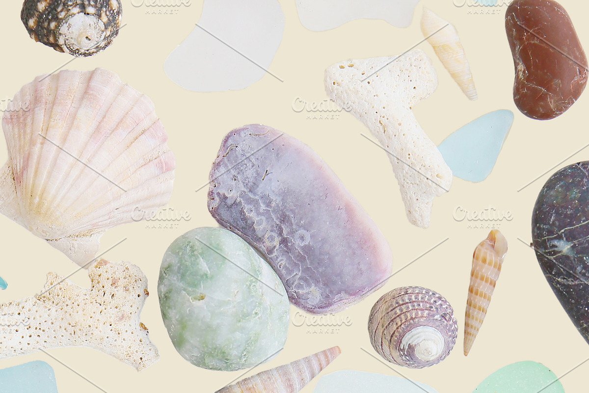 Sea glass, shells and stones. Pack., a Nature Photo by Pullia (Photo 9 of 10)