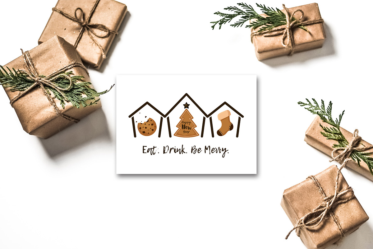 Christmas Cookies & Lettering, a Background Graphic by NKTN graphics (Photo 5 of 13)
