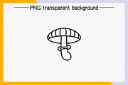 Mushroom and Toadstool Icons Vector, an Outline Icon by Designfour (Thumbnail 5 of 6)