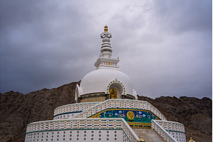 Shanti Stupa in Leh, Ladakh