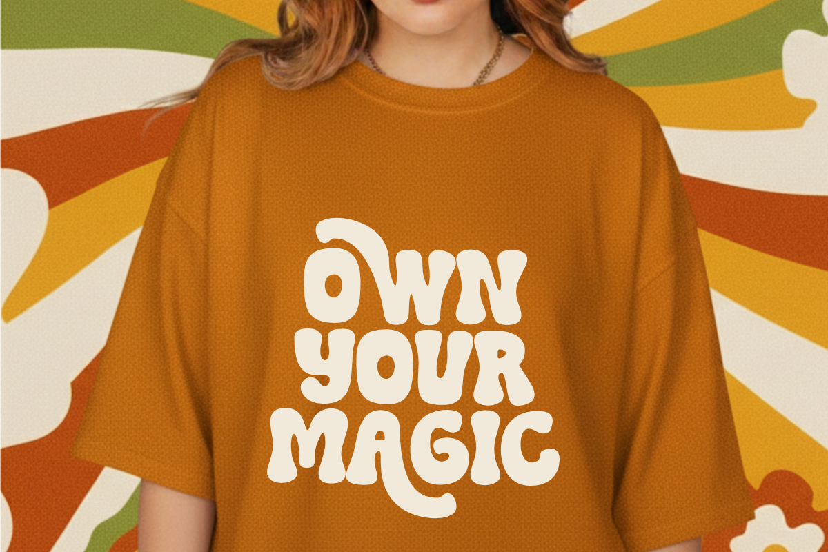 Youre Funky - Retro Groovy Font, a Handwritten Font by SaktiAvellin (Photo 3 of 8)