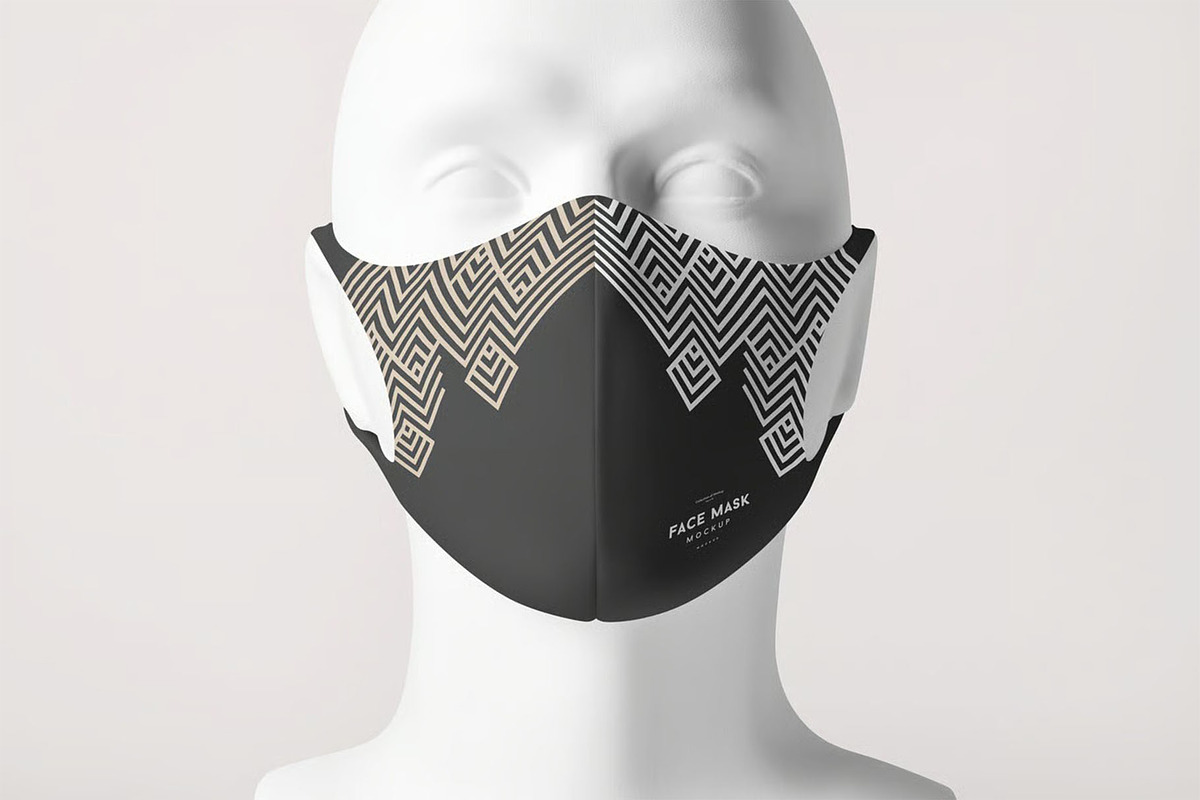 Face Mask Mock-up, a Mask Mockup by zippypixelstudio (Photo 3 of 12)