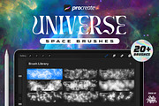 Procreate Universe Space Brushes, a Brush Add-On by Nurmiftah (Thumbnail 1 of 8)