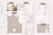 Cherry blossom cliparts and patterns, an Illustration by TatiArti (Thumbnail 2 of 12)