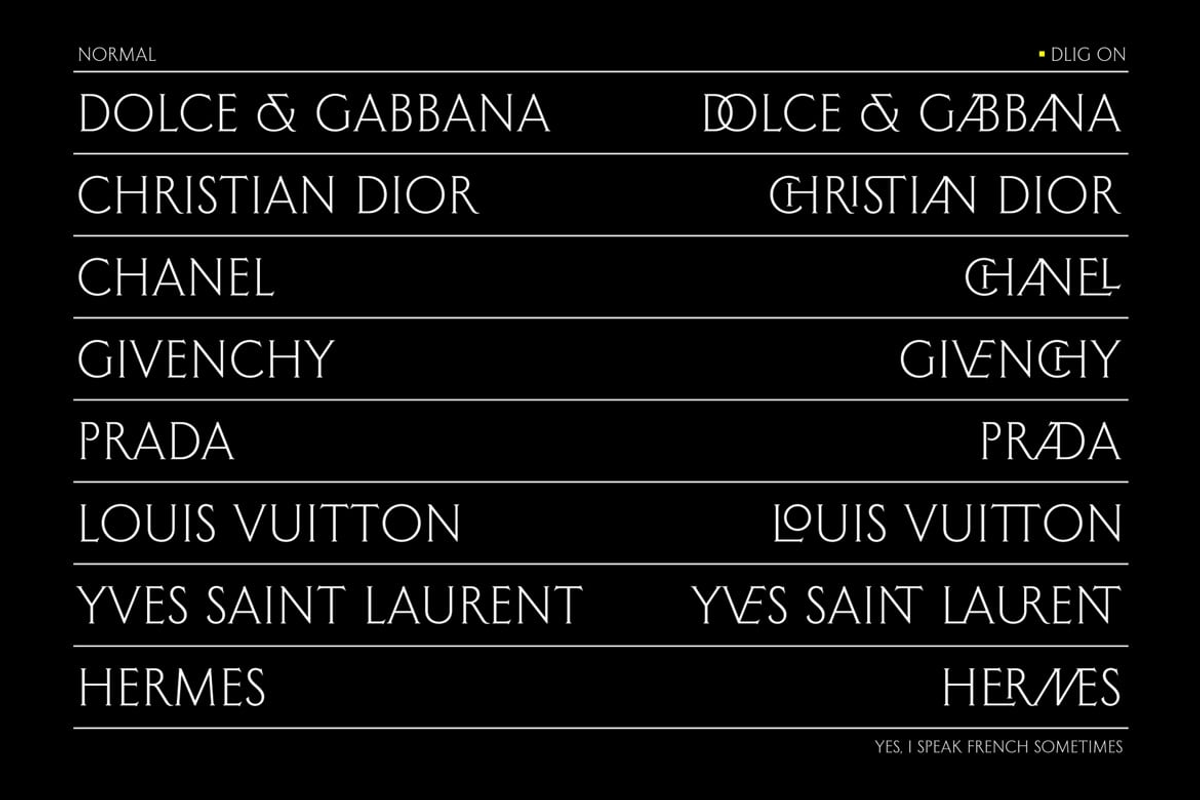 Trbailm - Serif Ligatures Font, a Serif Font by Luna Shop (Photo 2 of 6)