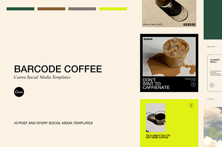 Barcode Coffee | Instagram Templates