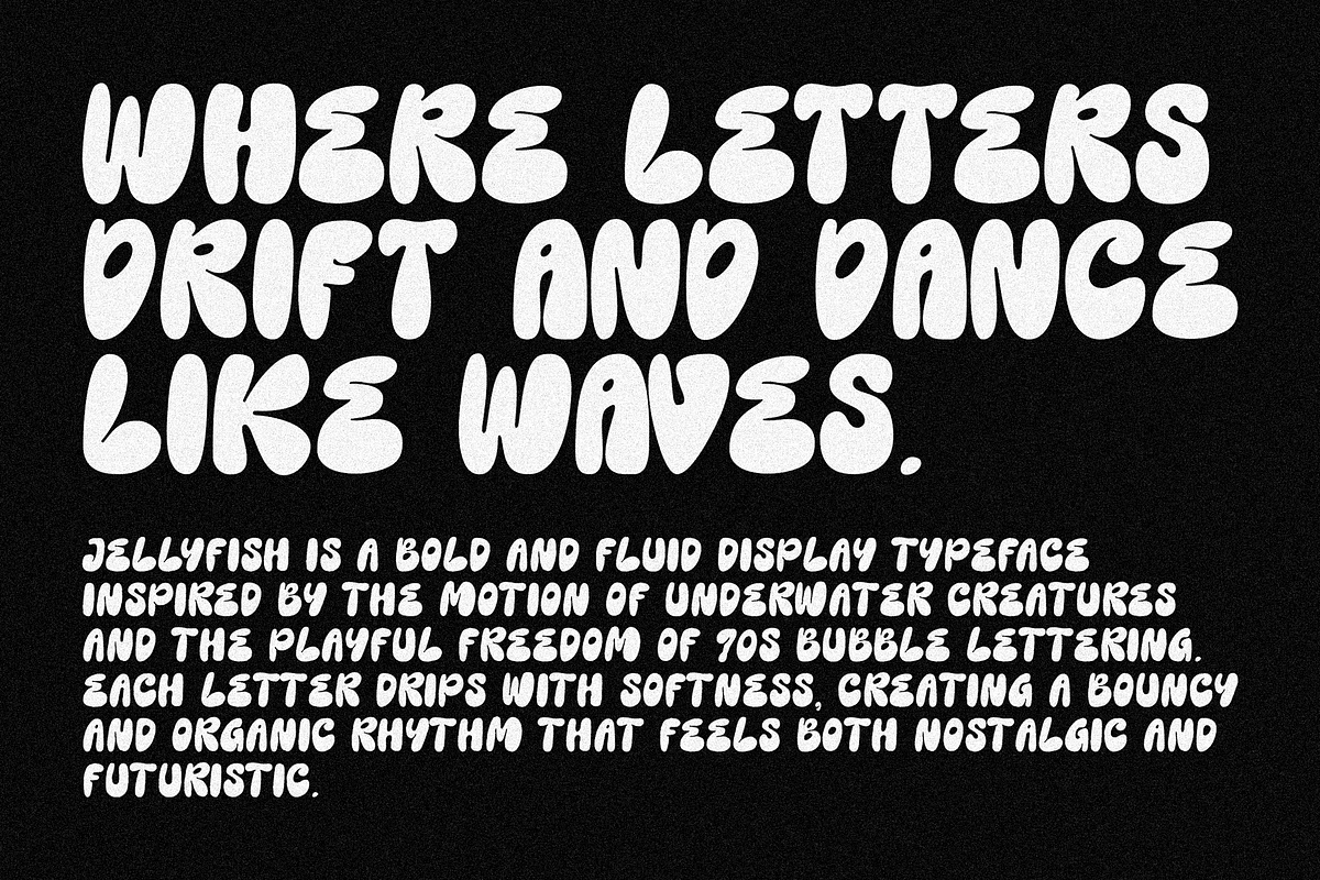 JellyFish - Groovy Bubble Font, a Symbol Font by Typeparties (Photo 3 of 10)
