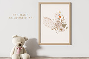 Watercolor Boho Baby Nursery Set, an Animal Illustration by Pati Paints (Thumbnail 6 of 15)