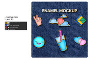 Metallic Enamel Pin Badge PSD Mockup, a Merchandise Mockup by Ram Studio LLC (Thumbnail 2 of 5)