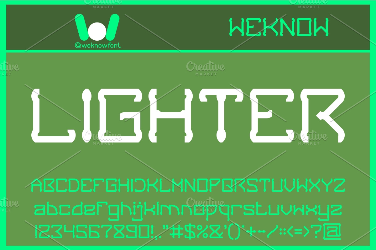 Giraffe font, a Font by weknow (Photo 4 of 5)