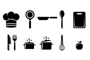 Kitchen Cooking Icon Vector Bundle, an Illustration by jahid234 (Thumbnail 10 of 51)