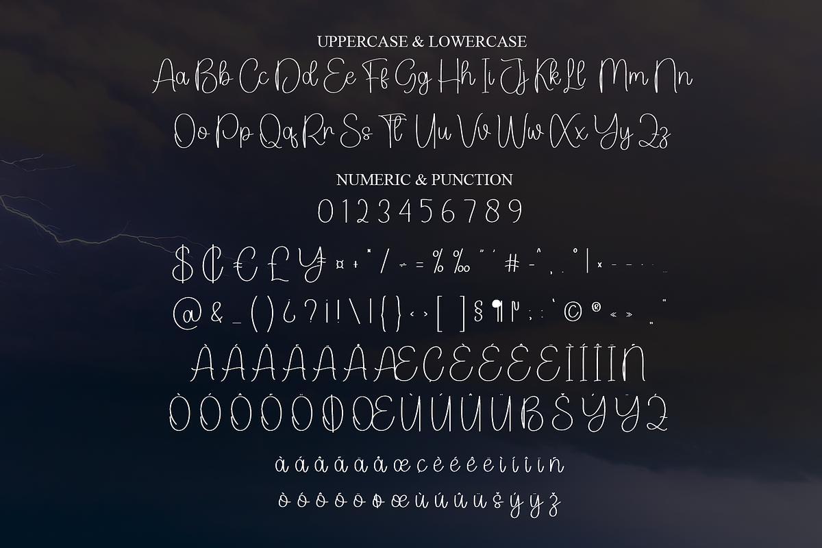 Lightning | Script Font, a Handwritten Font by Scratchones (Photo 7 of 9)