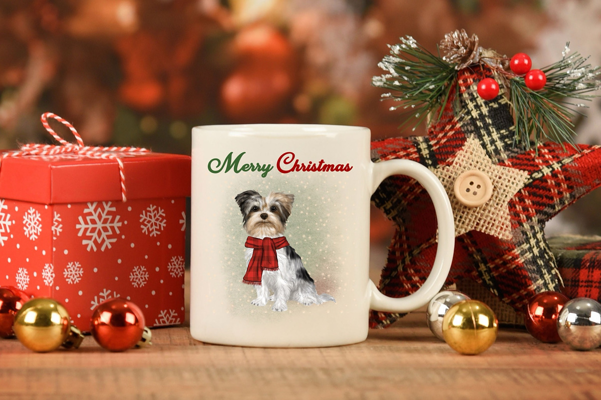 Christmas Yorkie Clipart, an Animal Illustration by ColorfulPT (Photo 5 of 5)