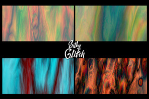 11 Silky Glitch Vector Backgrounds