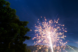 Fireworks in Night Sky, a Holiday Photo by THP Creative