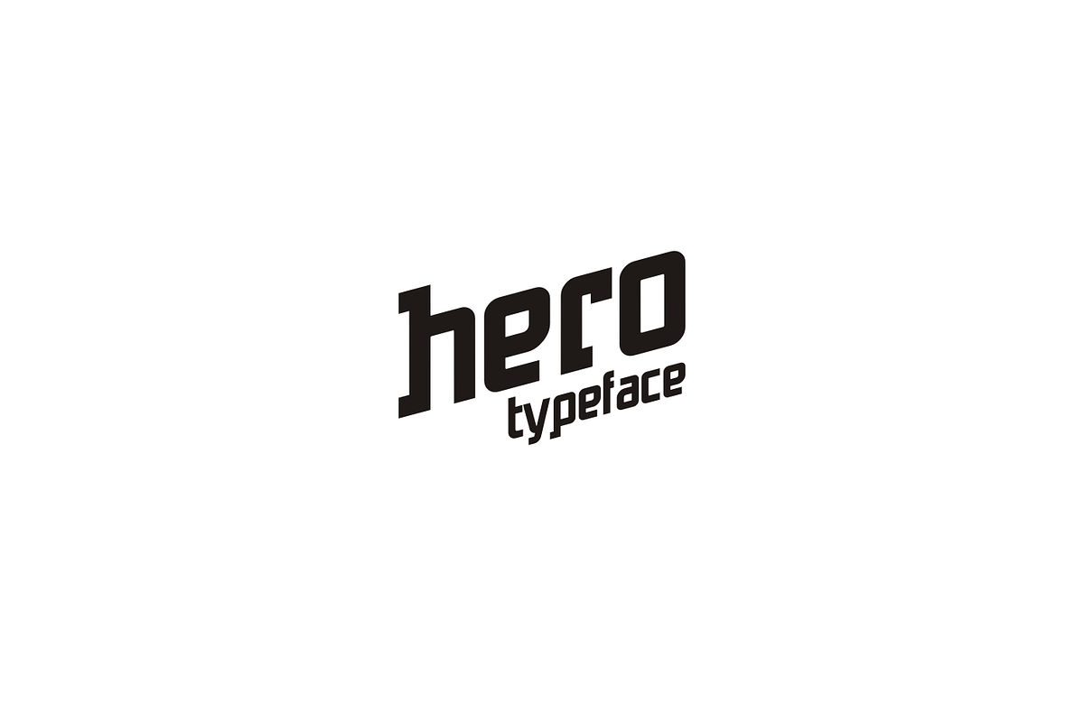 Hero Sans Serif typeface, a Sans Serif Font by Michał Pieczyński