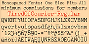 TiredOfCourier, a Font by Ingrimayne Type (Thumbnail 7 of 11)