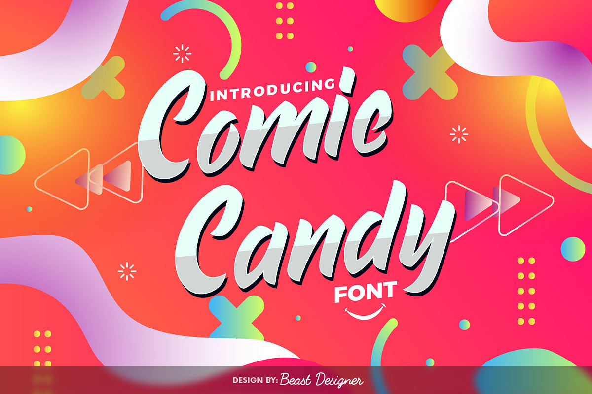 Comic Candy, a Script Font by Beast Designer (Photo 1 of 2)
