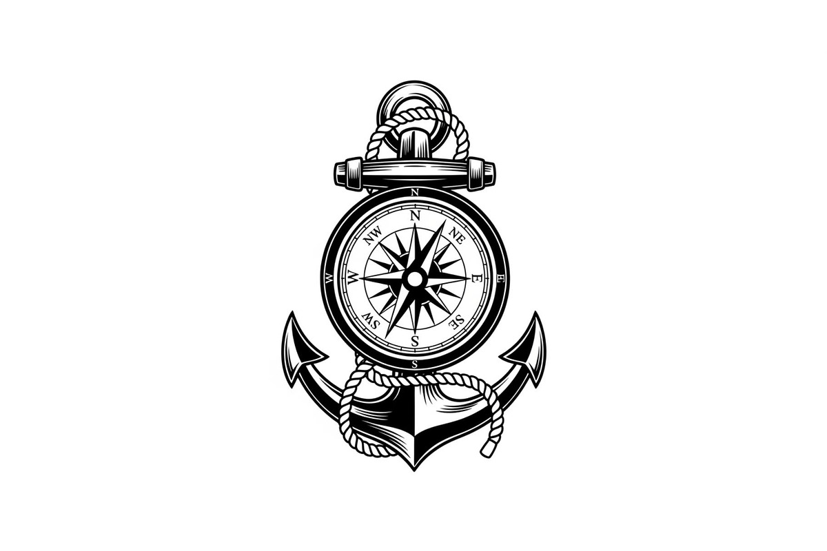 Nautical Anchor Compass Bundle, an Illustration by Creativeshirt (Photo 14 of 31)