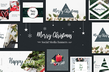 Christmas Social Media Banners, a Social Media Template by VictorThemes