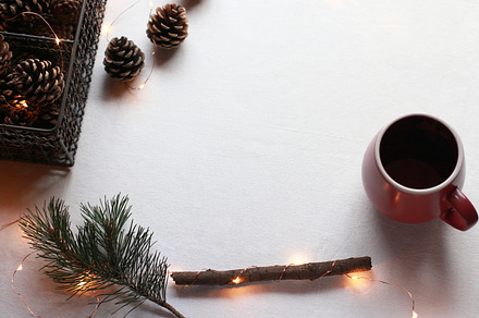 Winter Tea Photo Border