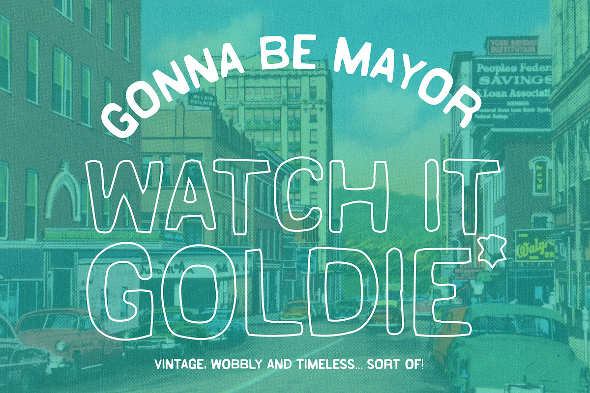 Watch it Goldie | Hand Drawn Font, a Handwritten Font by Supersimbo © (Photo 2 of 7)