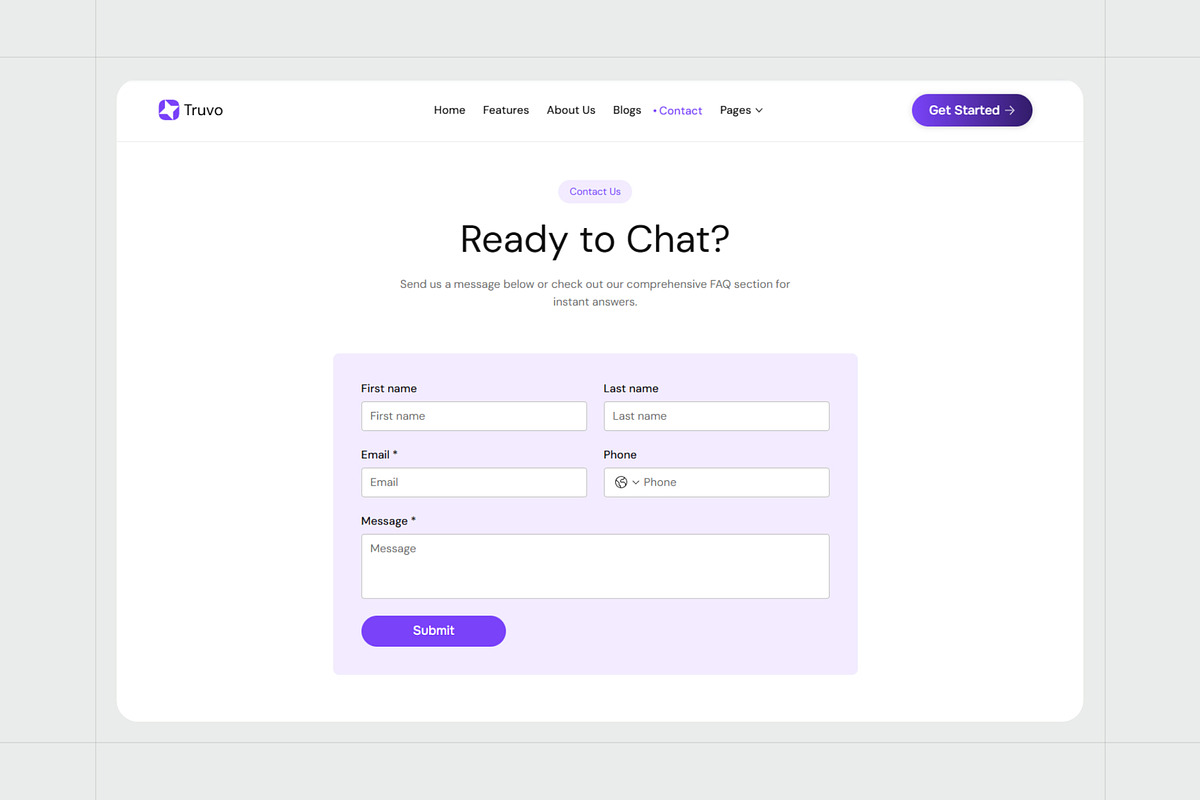 Truvo - AI & SaaS Website Template preview 6