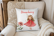 Whimsical Strawberry Girl, an Illustration by MockupWizard (Thumbnail 4 of 4)