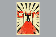Gym vintage vector poster set., a Sport Illustration by PoPaShop (Thumbnail 2 of 8)