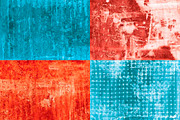 Coral and Blue Painted Papers, a Texture Graphic by Liz Plummer (Thumbnail 3 of 5)