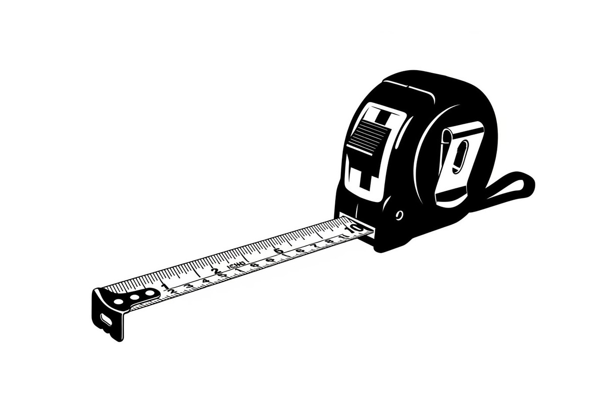 Tape Measure Tool Silhouette Bundle, a Graphic by Designer_Momina (Photo 9 of 10)