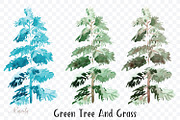 №138 Summer Green Tree And Grass, a Decorative Illustration by Rasveta (Thumbnail 3 of 9)